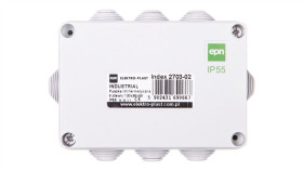 Industrial Puszka Hermetyczna N/T 130X95x58 Z 8 Dławnicami Ip55 Szara 2703-02