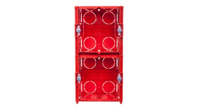 Puszka Pojedyncza - Ściany Murowane 71X71x43mm Czerwony 080141