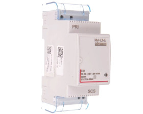 MyHome Zasilacz kompaktowy 230V AC/ 27V DC 0,6A, montaż na szynie TH35 E49