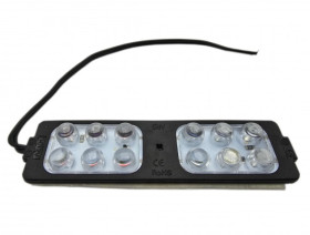 LAMPA LED 12V CZERW-NIEB 12LED 26X103MM