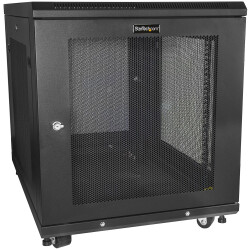 StarTech.com RK1233BKM 4-Post 12U Server Rack Cabinet, Lockable 19" Data Rack C