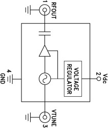 Wideband VCO w/Buffer Amplifier Module, 8.0 - 12.5 GHz