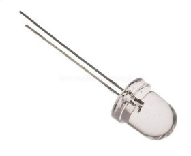 DIODA LED @8mm BIAŁA 18000mcd CIEPŁA.