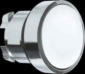 ZB4BA1 Pushbutton, front panel, Harmony XB4, 22 mm, white, momentary