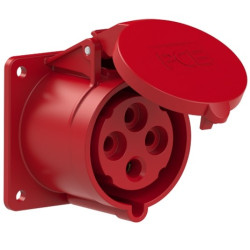Gniazdo tablicowe 32A/4P proste IP44 PCE 324-6F7
