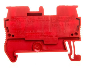 Złączka szynowa 2-przewodowa 0,08-4mm2 czerwona ST 2,5 RD 3037096