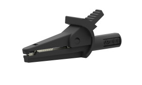 Zacisk krokodylkowy 10A izolowany 8.5mm Czarny Electro PJP