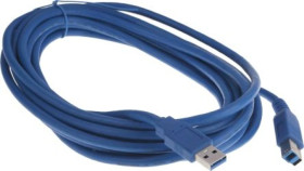 Kabel USB, dł. 5m, kolor: Niebieski