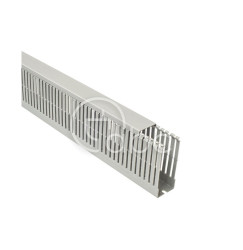 Korytko kablowe cienkogrzebieniowe T1-EF, 40x100x2000 mm, szare, B01120