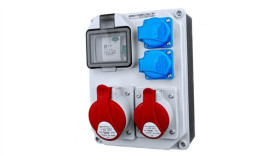 Rozdzielnica Budowlana Hl-Fi 1X16a 1X32a 2X230v Gniazda Schuko Doktorvolt 7242