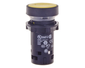 Przycisk sterowniczy 22mm żółty z samopowrotem 1Z XB7NA81