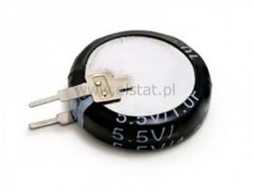 0,47F 5,5V kondensator pamięci; pionowy; 19x5mm