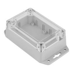 Obudowa plastikowa Z128 jasna z uszami z tulejkami mosiężnymi PC - Z128UJ TM PC