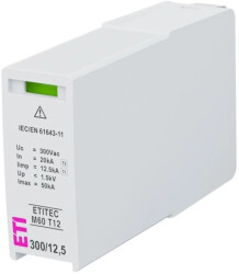 Moduł wymienny ogranicznika przepięć typ T1+T2 (B+C) MOD.ETITEC M60 T12 300/12,5 002440862
