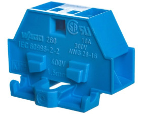 Złączka 4-przewodowa 1,5mm2 niebieska z mocowaniem śrubowym 260-334 /50szt./