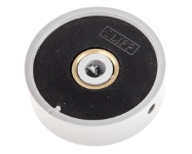 Pokrętło potencjometru oś: 6mm średnica: 38.6mm Zacisk śrubowy PVC Szary RS PRO