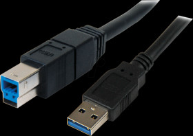 USB3SAB3MBK USB 3.0 Cable, A Male to B Male, 1 m