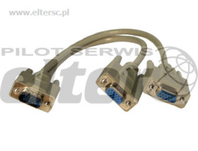 Wtyk VGA - 2x gniazdo VGA Rozdzielacz VGA