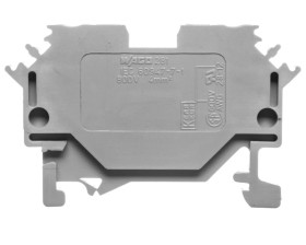 Złączka szynowa 2-przewodowa 4mm2 szara 281-601