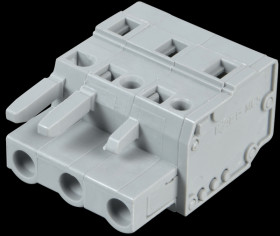 231-203/026-000 Female multipoint connector, 3-pin, RM 7.5 mm