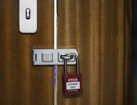 Blokada Blokada bezpieczeństwa RS PRO Czerwony długość pałąka: 38mm zamki: 1