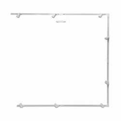 Zestaw szynowy jednoobwodowy, kształt U biały z reflektorkami na GU10 – 3044 Zuma Line