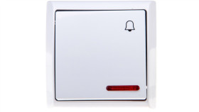 Bis Przycisk /Dzwonek/ Z Podświetleniem Biały Łn-6Bs/00