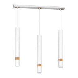 Lampa wisząca JOKER WHITE/WOOD 3xGU10 MLP6302 Milagro
