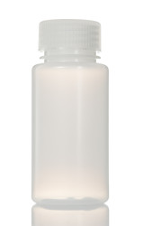 Butelka laboratoryjna 125ml typ szyjki Szeroka szyjka HDPE typ butelki Butelka do przechowywania