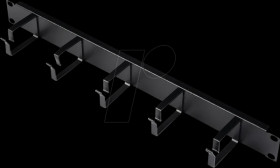 26210263 19-inch patch panel, 1 U, black