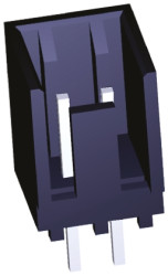 Listwa stykowa PCB 2-pinowe MTA-100 raster: 2.54 mm Prosty 1-rzędowe TE Connectivity Otwór przelotowy250 V W osłonie