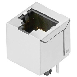 Weidm&#xFC;ller 2634590000 RJ45 Socket Vertical 8 Pins Silver Black 1 piece