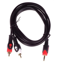 Przewód adapter Jack 3,5mm - 2x RCA 1,5m HQ LIBOX LB0022
