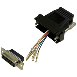 BKL 10121119 D-Sub 15-pin to RJ45 socket Adapter custom assembly