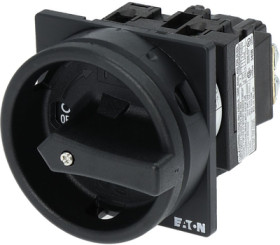 Main switch, rotary actuator, 2 pole, 20 A, (W x H x D) 65 x 74 x 101 mm, flush mounting, 093451