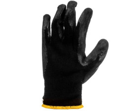 Rękawice robocze, dzianina bawełniana powlekana lateksem, 10 /6szt./