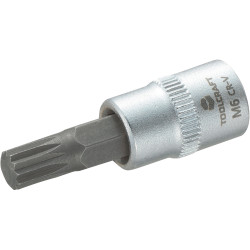 Toolcraft 1/4&quot; Drive Socket With Spline Bit 8mm