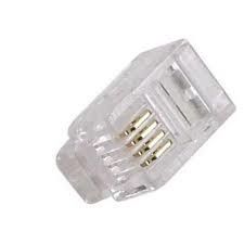 Wtyk; RJ14; 4 pin; 6P4C; TYP04; IDC; zaciskany; na przewód; RoHS