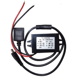 Zasilacz 5V 5A micro USB 12V 24V mini przetwornica samochodowa USB ładowarka