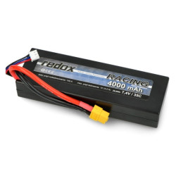 Pakiet Li-Pol Redox Racing 4000mAh 35C 2S 7,4V - Hardcase