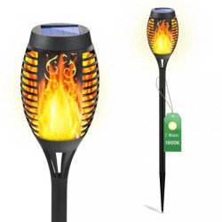 Lampa Solarna Ogrodowa LED IGNIS Wbijana Pochodnia Efekt Płomienia LUMILED
