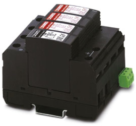 Ochronnik przeciwprzepięciowy 260 V AC, 320 V AC Szyna DIN, montaż śrubowy Phoenix Contact Ogranicznik przepięć typu 2