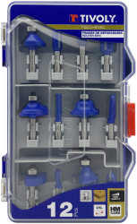 12 fraises de défonceuse de formes assor