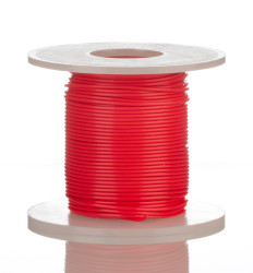 Przewód montażowy 0,33 mm² Czerwony Alpha Wire PTFE 22 AWG 600 V dł. 30m 19/0,16 mm +200°C Właściwości CA 65,