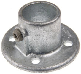 Kołnierz ścienny, Cast Iron, Kołnierz ścienny, 33.7mm, Rura okrągła, Typ 1