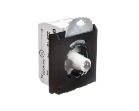 Przycisk sterowniczy Osmoz Korpus kompletny główka podswietlana zielona 24V 1Z + uchwyt potrójny zaciski śrubowe 023002