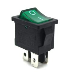 6A 250V 2-pin SPST ON-OFF Illuminated Rocker Switch