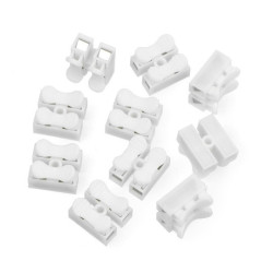 Kostka elektryczna samozaciskowa 2 pin 2mm 10A/380V - 10szt.