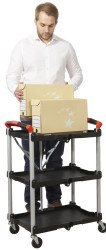 Wozek narzedziowy 3 Level Aluminium, 670 x 430mm, 8kg Load RS PRO