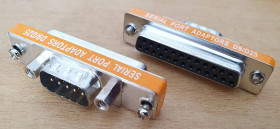 DB-25 to DE-9 Serial Port Adapter